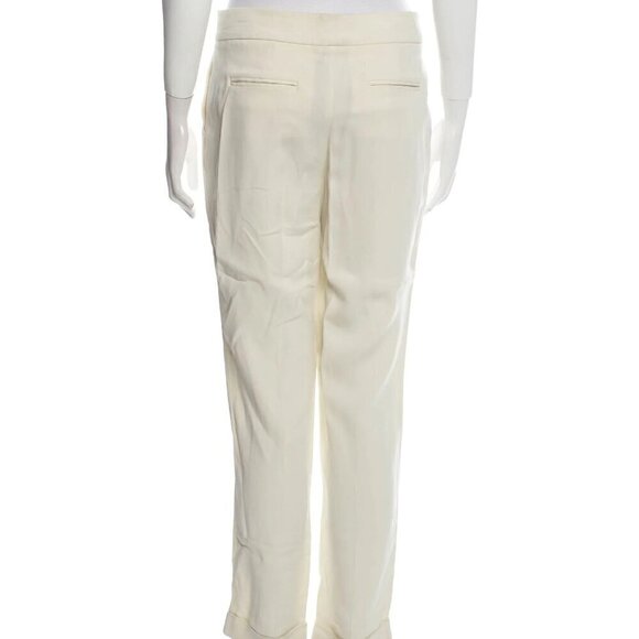 New Etro Milano Straight Leg Mid-Rise Off-White Trouser Pants NWT 42 IT/6 US - Picture 7 of 7